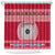 Personalised Fiji Marau Na Kerisimasi Shower Curtain Merry Christmas Tapa Pattern Red Style LT9 Red - Polynesian Pride