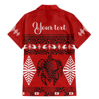 Personalised Tonga Kilisimasi Fiefia Family Matching Mermaid Dress and Hawaiian Shirt Merry Christmas with Turtle Ngatu Pattern LT9 - Polynesian Pride