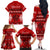 Personalised Tonga Kilisimasi Fiefia Family Matching Off Shoulder Long Sleeve Dress and Hawaiian Shirt Merry Christmas with Turtle Ngatu Pattern LT9 - Polynesian Pride