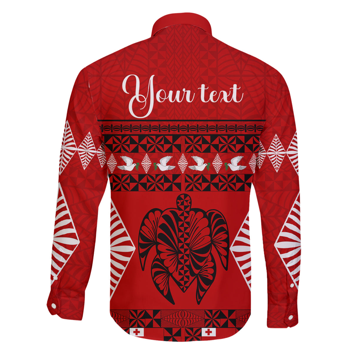 Personalised Tonga Kilisimasi Fiefia Family Matching Off Shoulder Short Dress and Hawaiian Shirt Merry Christmas with Turtle Ngatu Pattern LT9 - Polynesian Pride