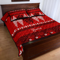 Personalised Tonga Kilisimasi Fiefia Quilt Bed Set Merry Christmas with Turtle Ngatu Pattern LT9 - Polynesian Pride