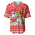 Personalised Hawaii Mele Kalikimaka Baseball Jersey Santa Beach Merry Christmas LT9 Red - Polynesian Pride