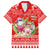Personalised Hawaii Mele Kalikimaka Family Matching Tank Maxi Dress and Hawaiian Shirt Santa Beach Merry Christmas LT9 Dad's Shirt - Short Sleeve Red - Polynesian Pride