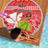 Hawaii Mele Kalikimaka Beach Blanket Santa Claus and Hula Dancing Merry Christmas LT9 - Polynesian Pride
