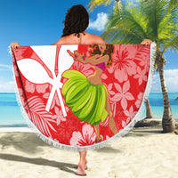 Hawaii Mele Kalikimaka Beach Blanket Santa Claus and Hula Dancing Merry Christmas LT9 - Polynesian Pride