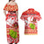 Hawaii Mele Kalikimaka Couples Matching Off Shoulder Maxi Dress and Hawaiian Shirt Santa Claus and Hula Dancing Merry Christmas LT9 - Polynesian Pride