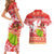 Hawaii Mele Kalikimaka Couples Matching Short Sleeve Bodycon Dress and Hawaiian Shirt Santa Claus and Hula Dancing Merry Christmas LT9 - Polynesian Pride