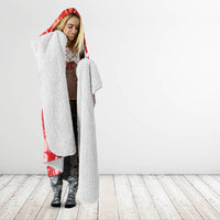 Hawaii Mele Kalikimaka Hooded Blanket Santa Claus and Hula Dancing Merry Christmas LT9 - Polynesian Pride