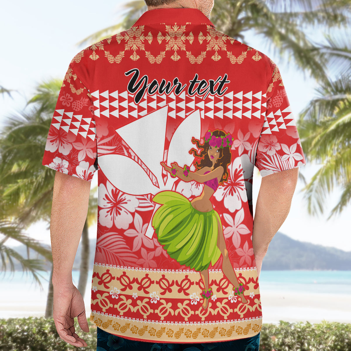 Personalised Hawaii Mele Kalikimaka Hawaiian Shirt Santa Claus and Hula Dancing Merry Christmas LT9 - Polynesian Pride