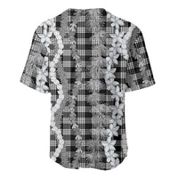 Hawaiian Ohia Lehua Lei Baseball Jersey Plaid Palaka Eleele Pattern - Polynesian Pride