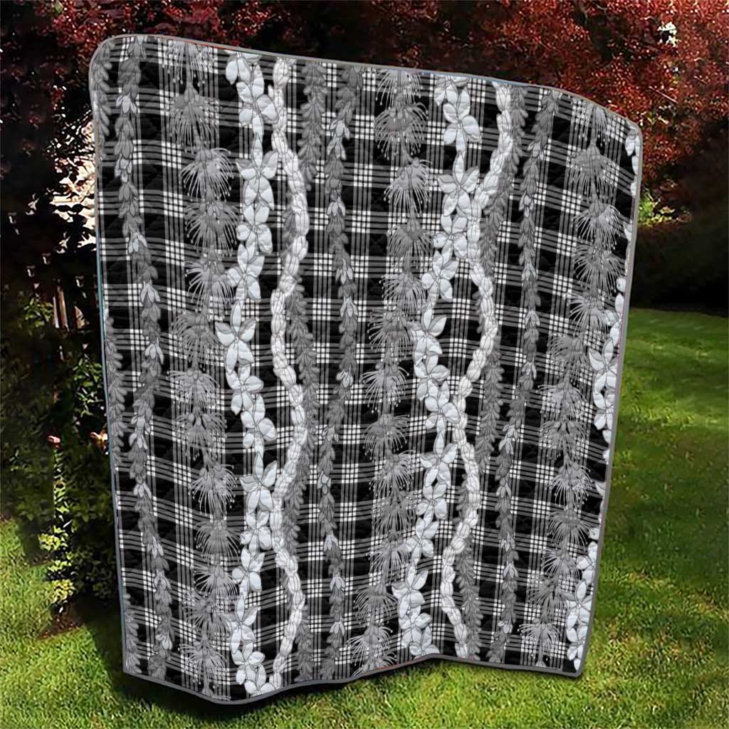 Hawaiian Ohia Lehua Lei Quilt Plaid Palaka Eleele Pattern - Polynesian Pride