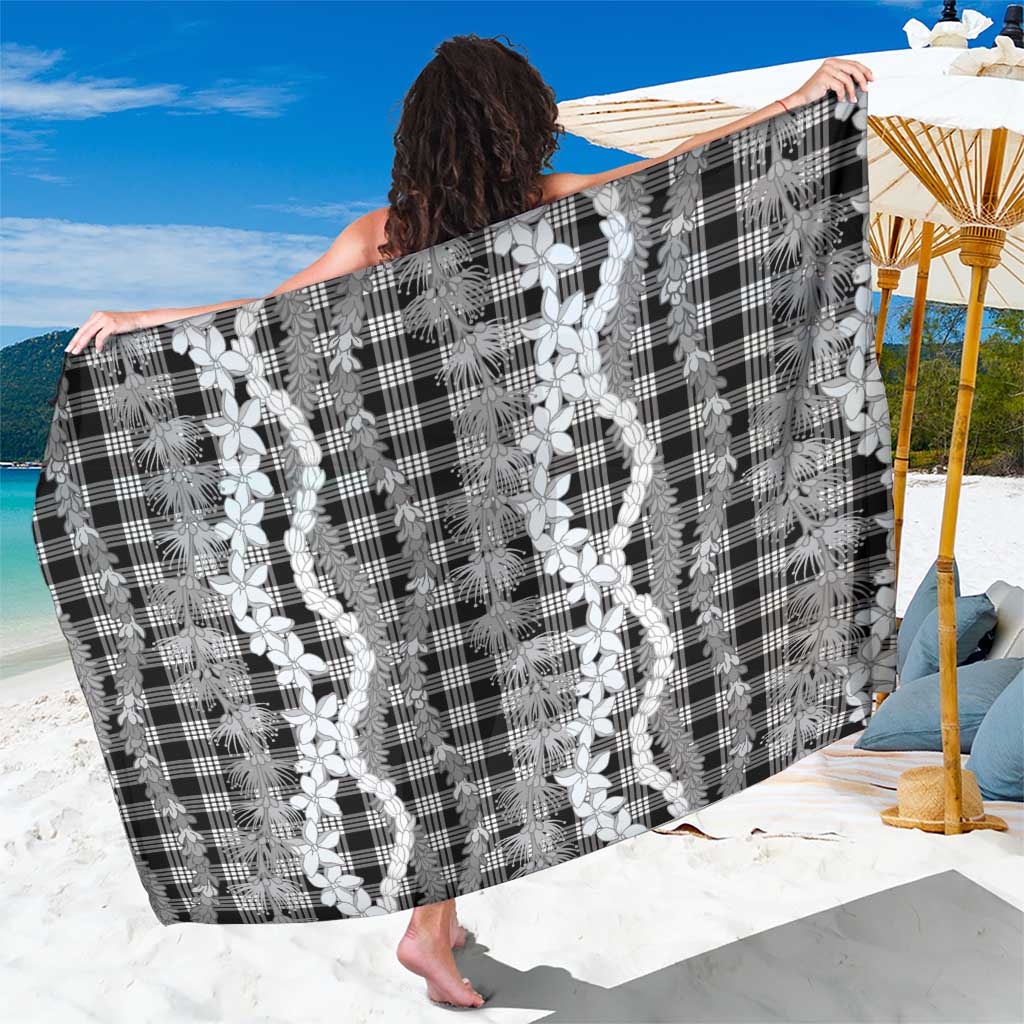 Hawaiian Ohia Lehua Lei Sarong Plaid Palaka Eleele Pattern - Polynesian Pride