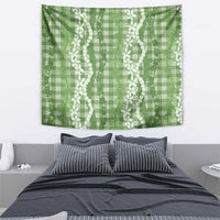Hawaiian Ohia Lehua Lei Tapestry Plaid Palaka Omaomao Pattern - Polynesian Pride