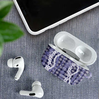 Hawaiian Ohia Lehua Lei AirPods Case Plaid Palaka Uliuli hohonu Pattern - Polynesian Pride