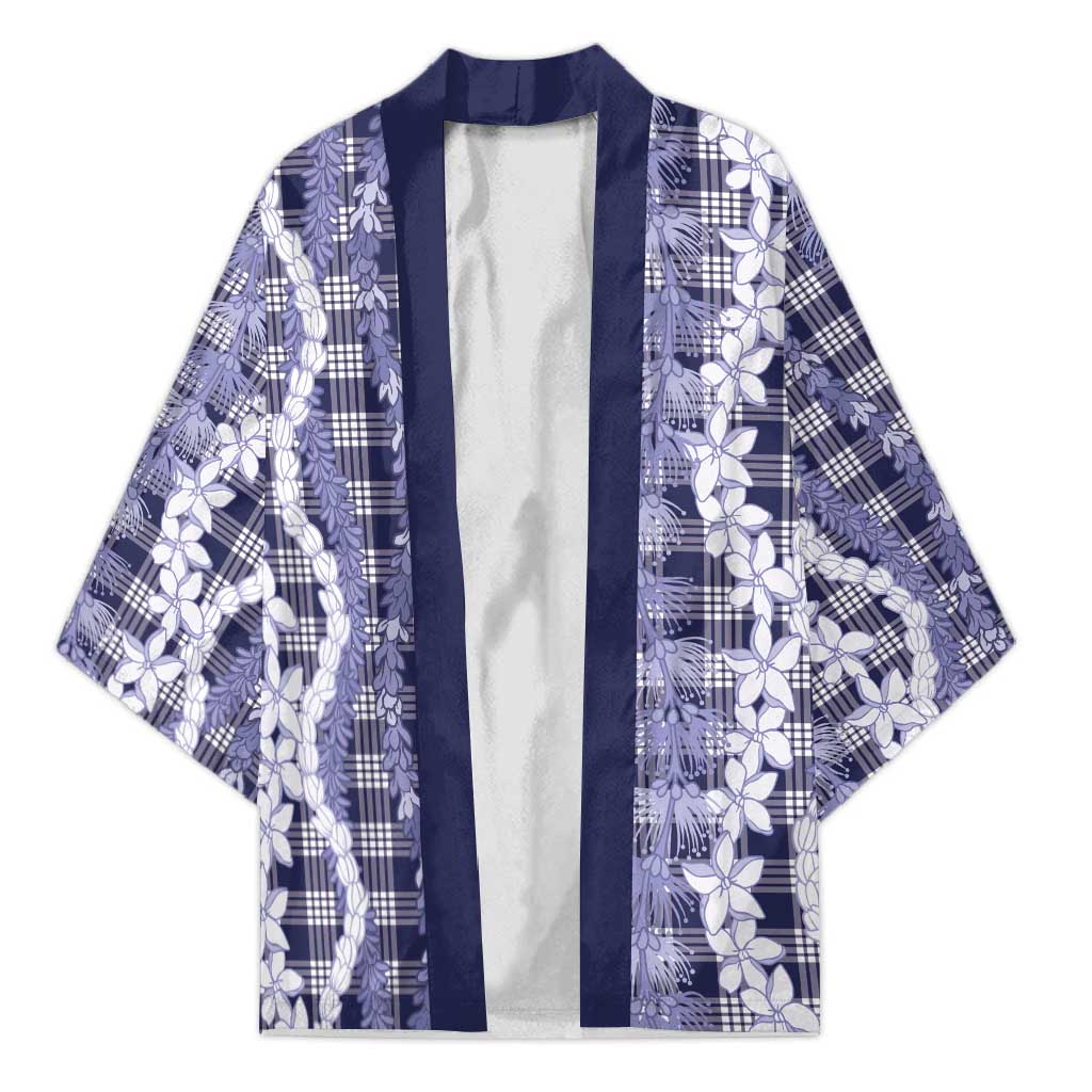 Hawaiian Ohia Lehua Lei Kimono Plaid Palaka Uliuli hohonu Pattern - Polynesian Pride