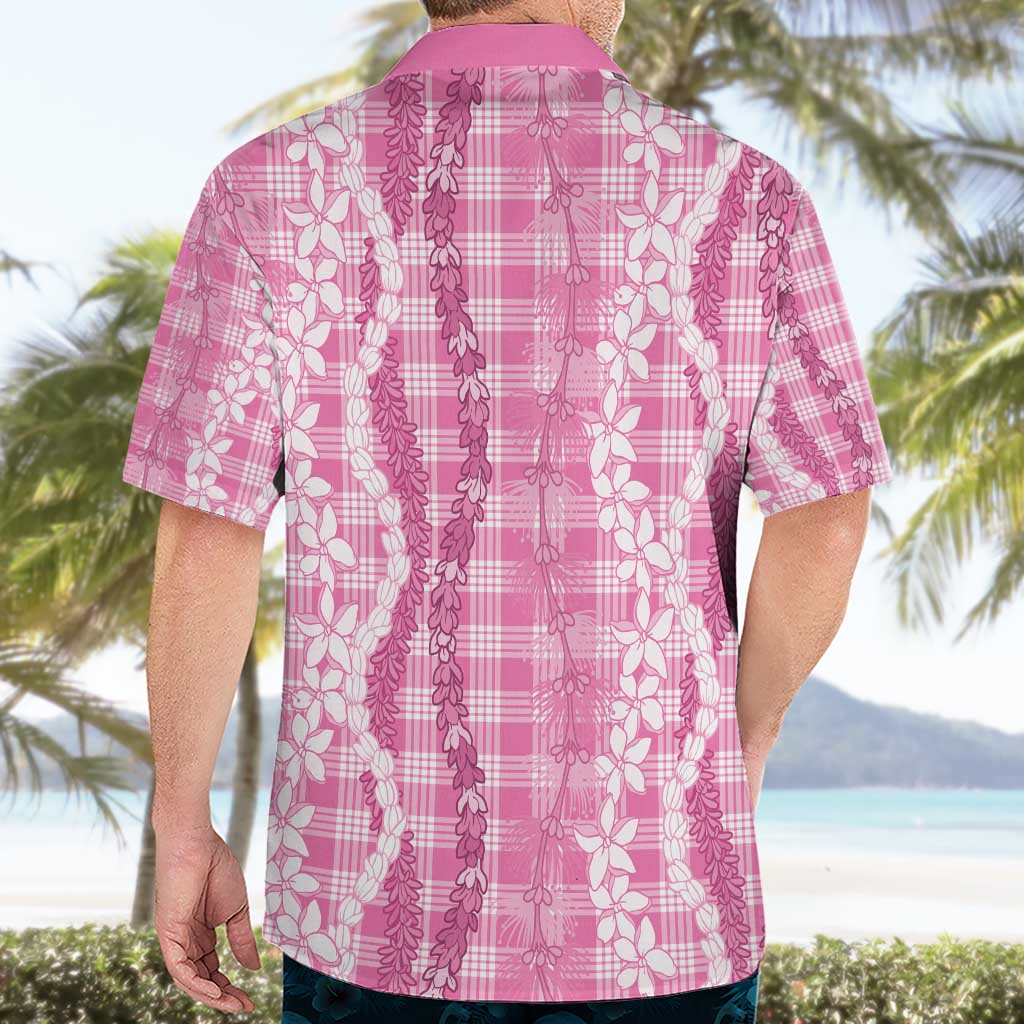 Hawaiian Ohia Lehua Lei Hawaiian Shirt Plaid Palaka Akala Pattern - Polynesian Pride