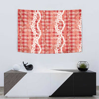 Hawaiian Ohia Lehua Lei Tapestry Plaid Palaka Ulaula Pattern - Polynesian Pride