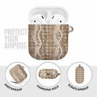 Hawaiian Ohia Lehua Lei AirPods Case Plaid Palaka Kalaihaahaa Pattern - Polynesian Pride