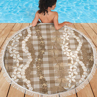 Hawaiian Ohia Lehua Lei Beach Blanket Plaid Palaka Kalaihaahaa Pattern - Polynesian Pride