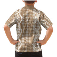 Hawaiian Ohia Lehua Lei Family Matching Mermaid Dress and Hawaiian Shirt Plaid Palaka Kalaihaahaa Pattern - Polynesian Pride