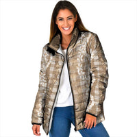 Hawaiian Ohia Lehua Lei Padded Jacket Plaid Palaka Kalaihaahaa Pattern - Polynesian Pride