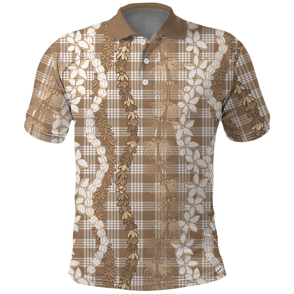 Hawaiian Ohia Lehua Lei Polo Shirt Plaid Palaka Kalaihaahaa Pattern - Polynesian Pride