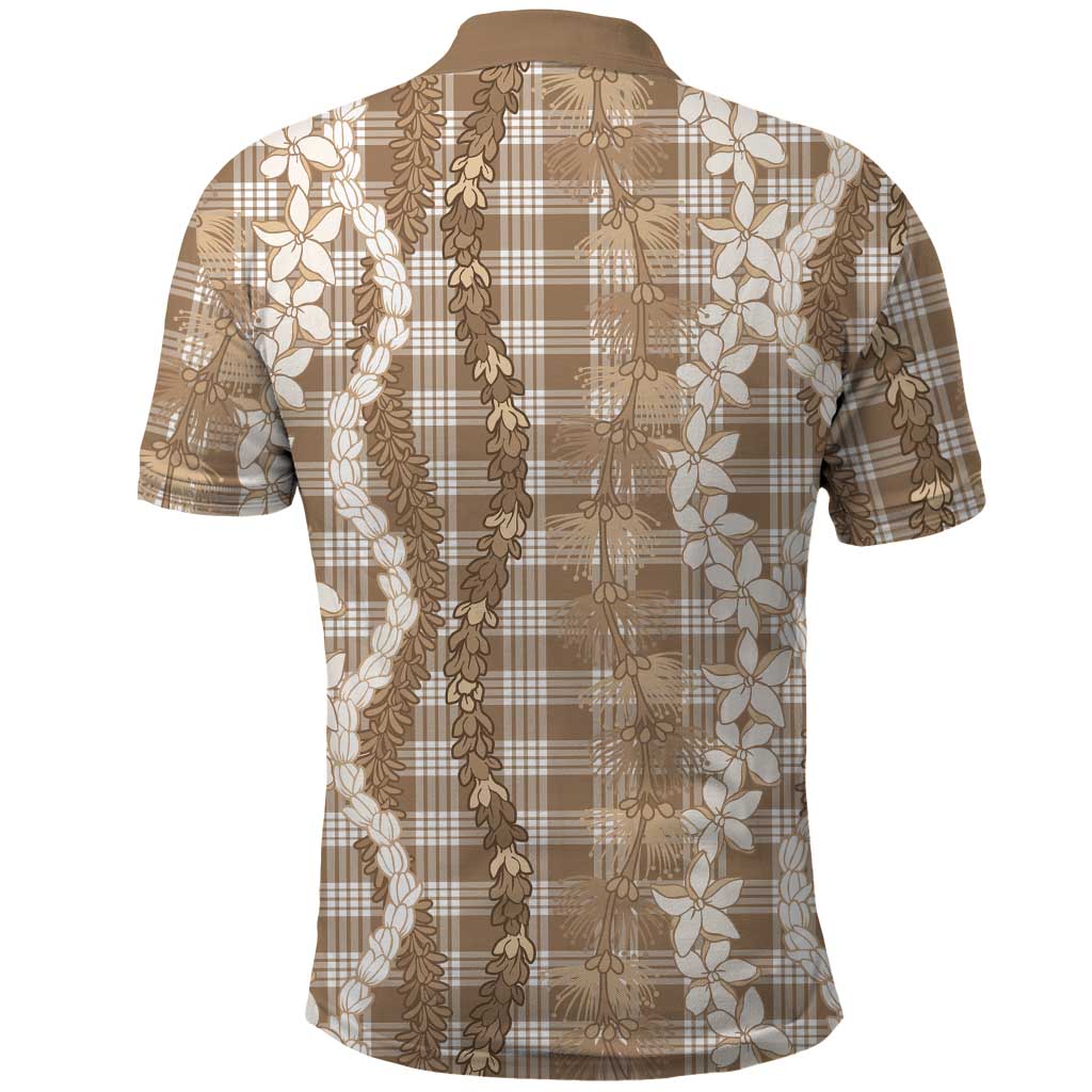 Hawaiian Ohia Lehua Lei Polo Shirt Plaid Palaka Kalaihaahaa Pattern - Polynesian Pride