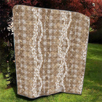 Hawaiian Ohia Lehua Lei Quilt Plaid Palaka Kalaihaahaa Pattern - Polynesian Pride