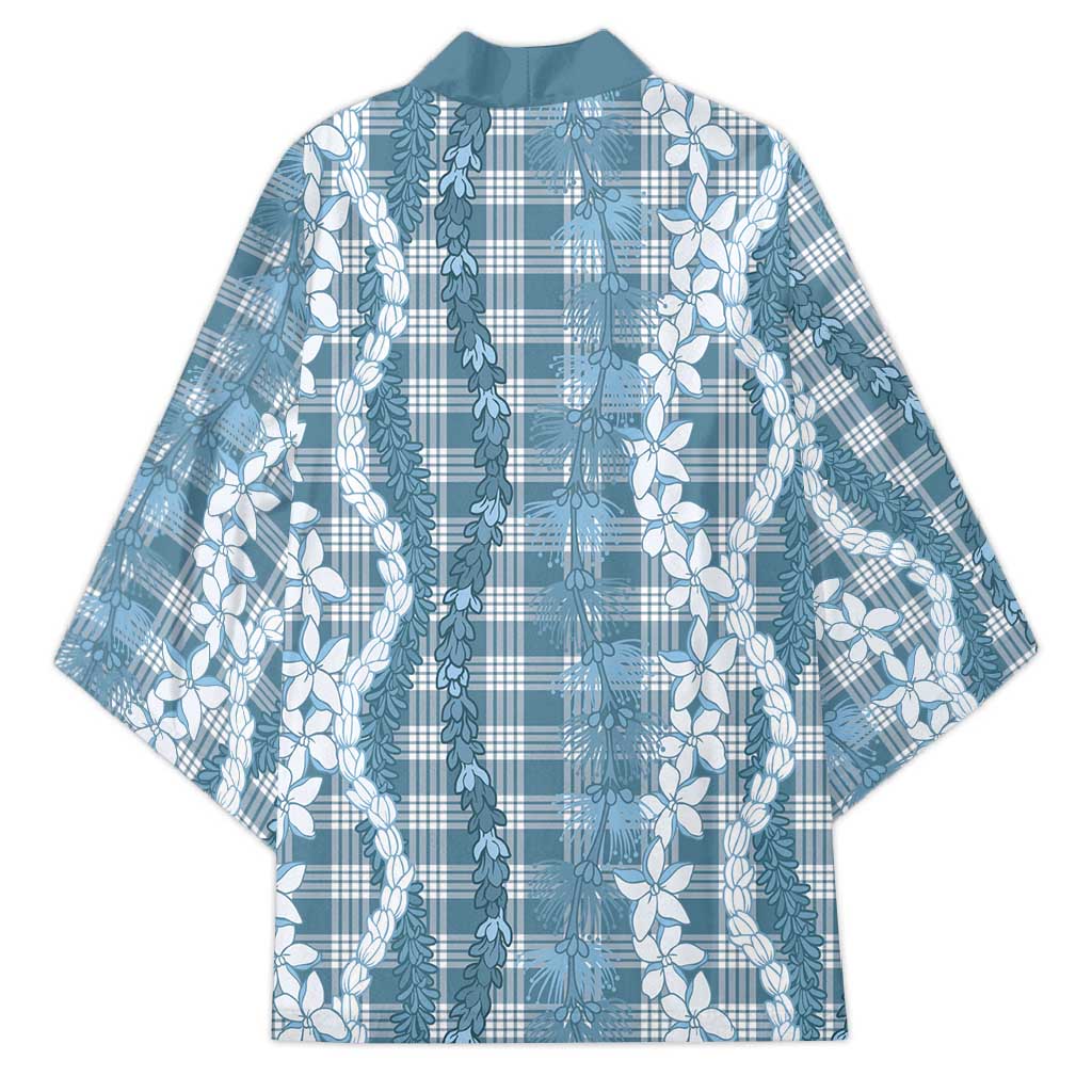 Hawaiian Ohia Lehua Lei Kimono Plaid Palaka Uliuli Omaomao Pattern - Polynesian Pride