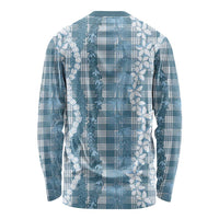 Hawaiian Ohia Lehua Lei Long Sleeve Shirt Plaid Palaka Uliuli Omaomao Pattern - Polynesian Pride