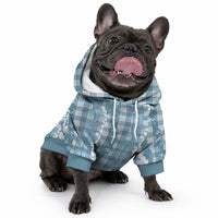Hawaiian Ohia Lehua Lei Pet Hoodie Plaid Palaka Uliuli Omaomao Pattern LT9 - Polynesian Pride