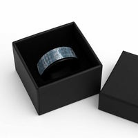 Hawaiian Ohia Lehua Lei Spinner Ring Plaid Palaka Uliuli Omaomao Pattern - Polynesian Pride
