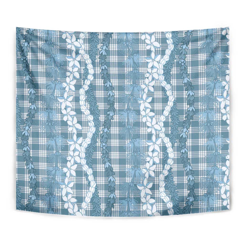 Hawaiian Ohia Lehua Lei Tapestry Plaid Palaka Uliuli Omaomao Pattern - Polynesian Pride