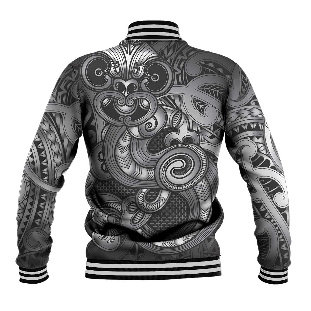 Aotearoa Maori Hei Tiki Baseball Jacket Kiwikiwi Kowhaiwhai Puhoro Motif