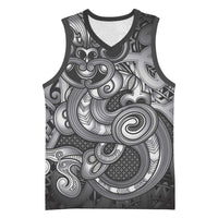 Aotearoa Maori Hei Tiki Basketball Jersey Kiwikiwi Kowhaiwhai Puhoro Motif