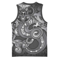 Aotearoa Maori Hei Tiki Basketball Jersey Kiwikiwi Kowhaiwhai Puhoro Motif