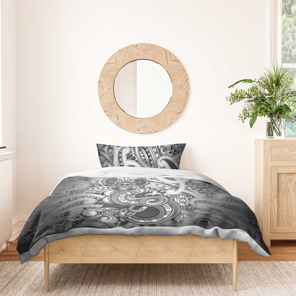 Aotearoa Maori Hei Tiki Bedding Set Kiwikiwi Kowhaiwhai Puhoro Motif