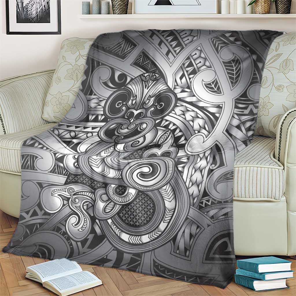 Aotearoa Maori Hei Tiki Blanket Kiwikiwi Kowhaiwhai Puhoro Motif