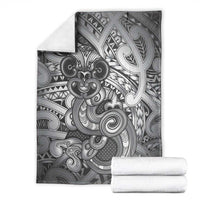 Aotearoa Maori Hei Tiki Blanket Kiwikiwi Kowhaiwhai Puhoro Motif