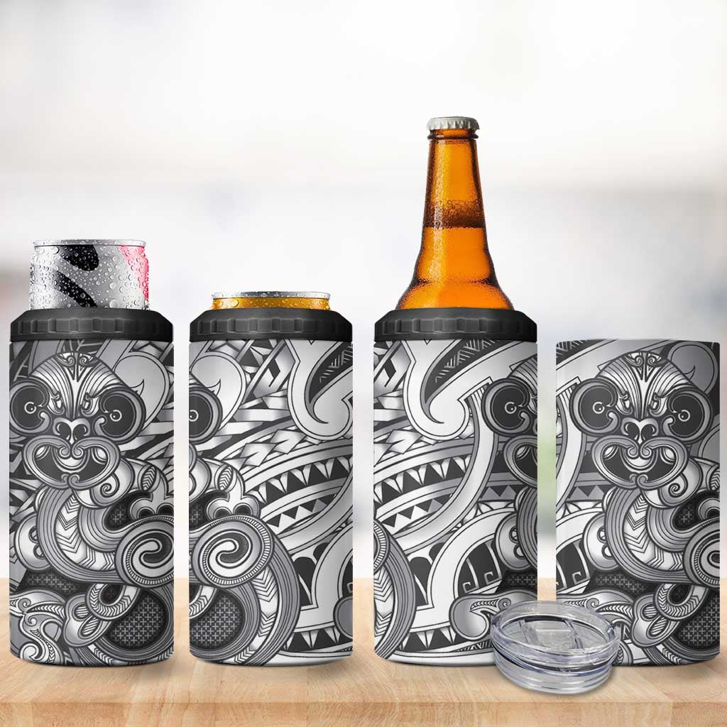 Aotearoa Maori Hei Tiki 4 in 1 Can Cooler Tumbler Kiwikiwi Kowhaiwhai Puhoro Motif LT9 - Polynesian Pride