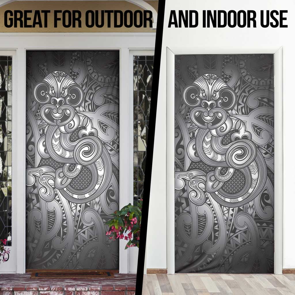 Aotearoa Maori Hei Tiki Door Cover Kiwikiwi Kowhaiwhai Puhoro Motif