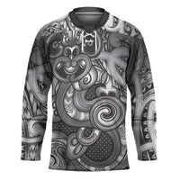 Aotearoa Maori Hei Tiki Hockey Jersey Kiwikiwi Kowhaiwhai Puhoro Motif