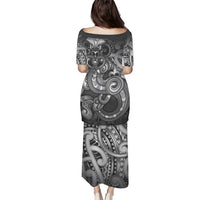 Aotearoa Maori Hei Tiki Puletasi Kiwikiwi Kowhaiwhai Puhoro Motif LT9 - Polynesian Pride