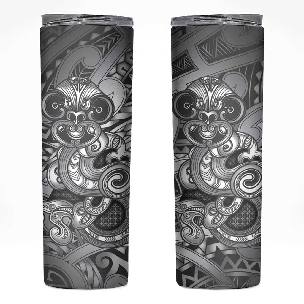 Aotearoa Maori Hei Tiki Skinny Tumbler Kiwikiwi Kowhaiwhai Puhoro Motif
