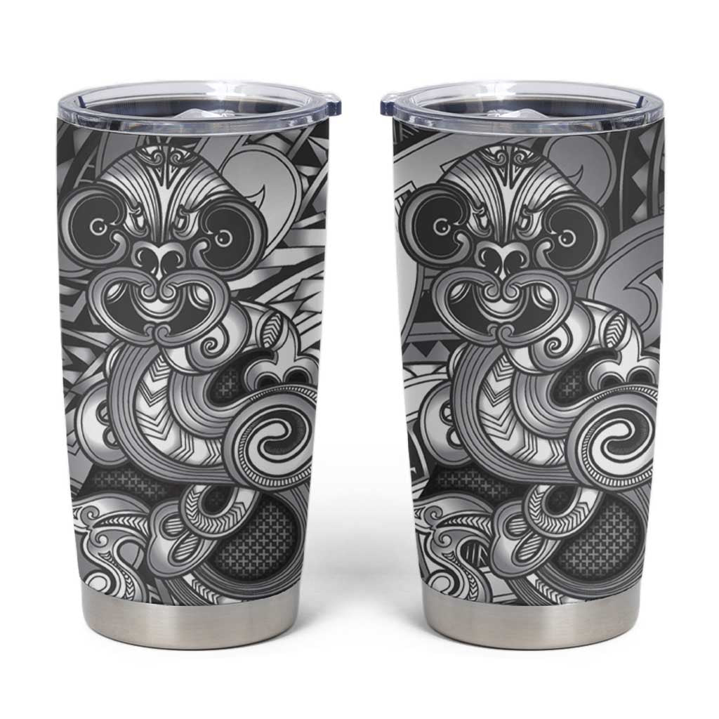 Aotearoa Maori Hei Tiki Tumbler Cup Kiwikiwi Kowhaiwhai Puhoro Motif