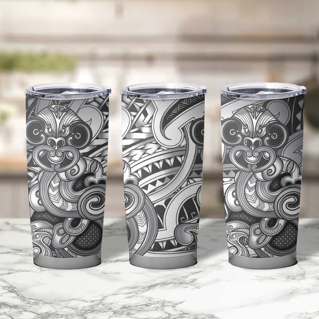 Aotearoa Maori Hei Tiki Tumbler Cup Kiwikiwi Kowhaiwhai Puhoro Motif