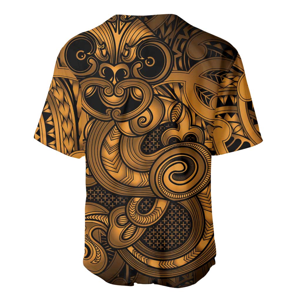 Aotearoa Maori Hei Tiki Baseball Jersey Koura Kowhaiwhai Puhoro Motif
