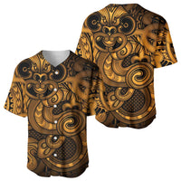 Aotearoa Maori Hei Tiki Baseball Jersey Koura Kowhaiwhai Puhoro Motif