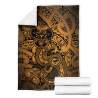 Aotearoa Maori Hei Tiki Blanket Koura Kowhaiwhai Puhoro Motif