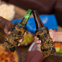 Aotearoa Maori Hei Tiki 4 in 1 Can Cooler Tumbler Koura Kowhaiwhai Puhoro Motif LT9 - Polynesian Pride